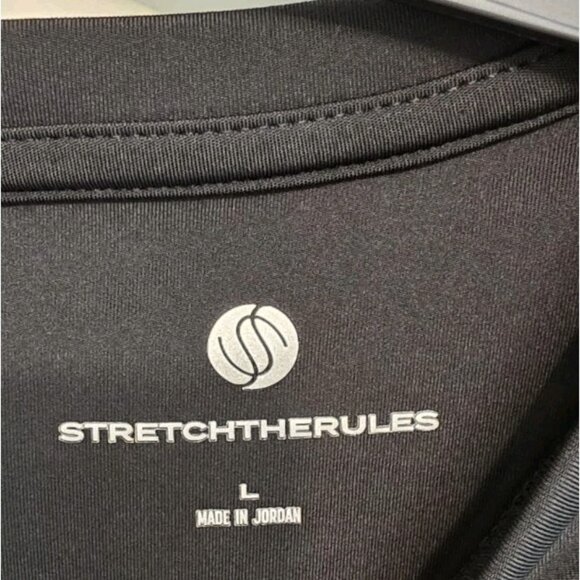 Stretch The Rules Women Black Long Sleeve Ruched Back Athletic Top L - Picture 7 of 8